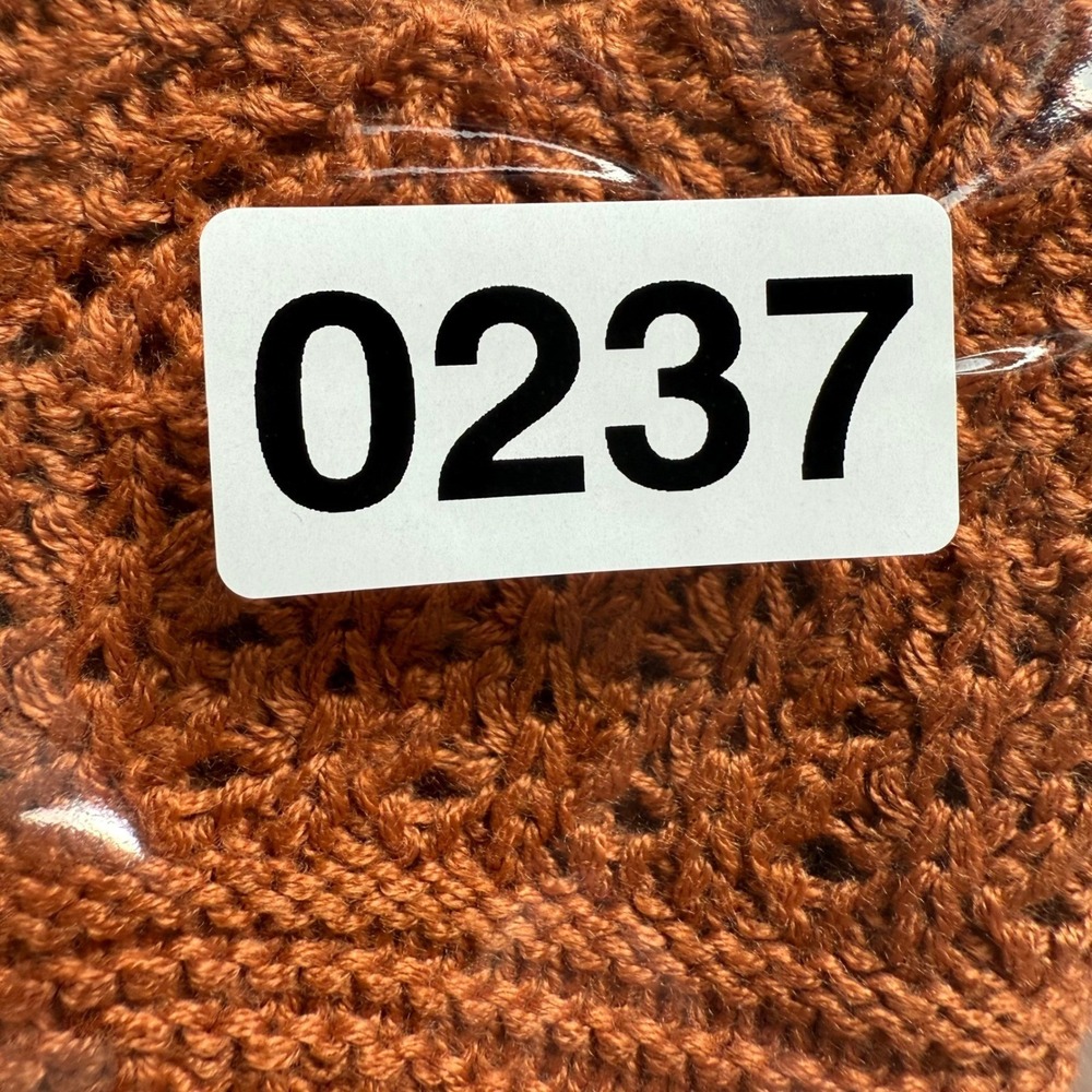 NWT Ultra Flirt Knit Festival Crop Top Small Brown Crochet Lace Coquette Y2K - Picture 11 of 11